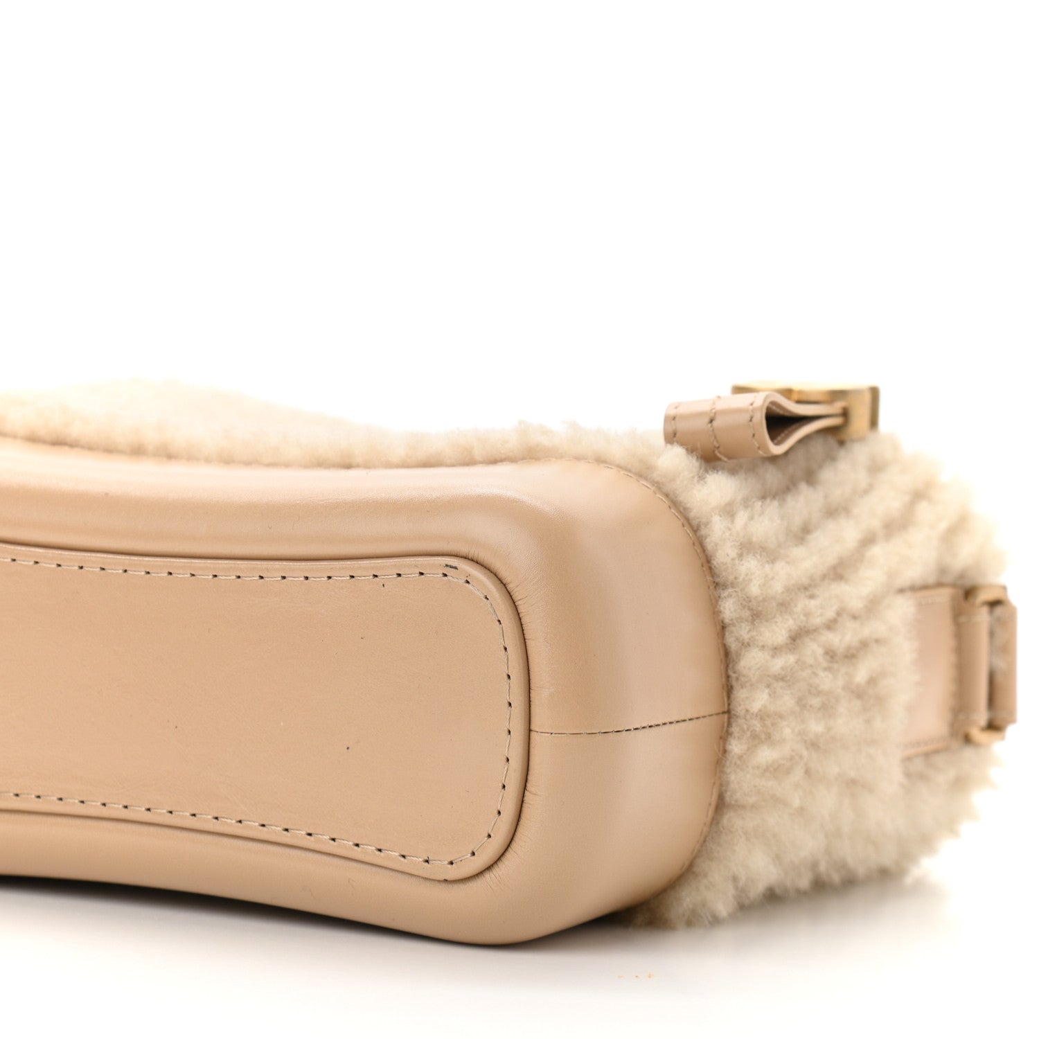 Chanel Shearling Small Gabrielle Hobo Dark Beige 10 of 10