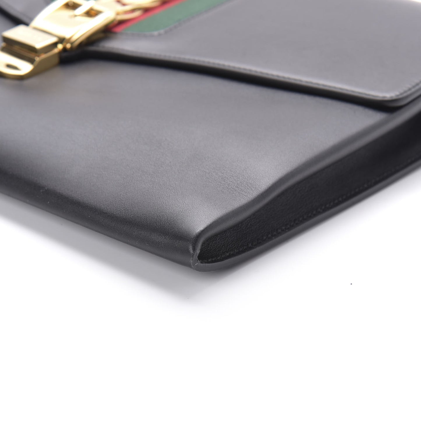 Calfskin Maxi Sylvie Clutch Black