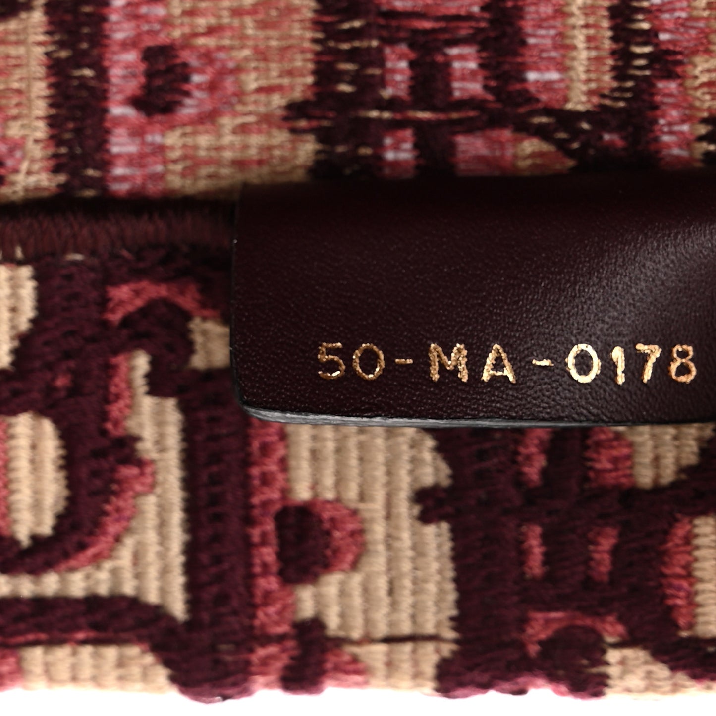 Oblique Large Book Tote Burgundy Multicolor