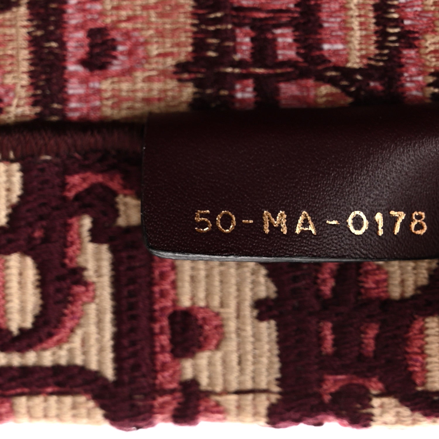 Christian Dior Oblique Large Book Tote Burgundy Multicolor 7 of 10