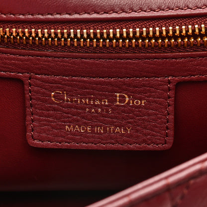 Christian Dior Calfskin Cannage Medium Caro Bag Brick Red 6 of 8