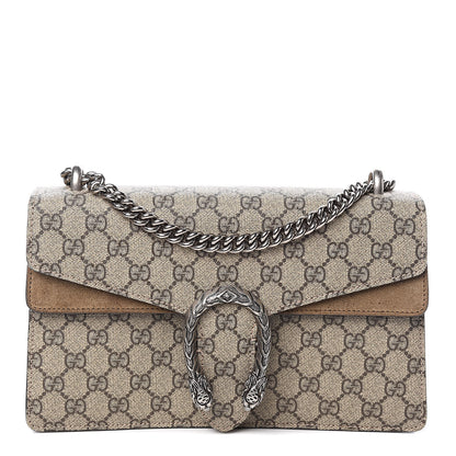 Gucci GG Supreme Monogram Small Dionysus Shoulder Bag Taupe 1 of 14