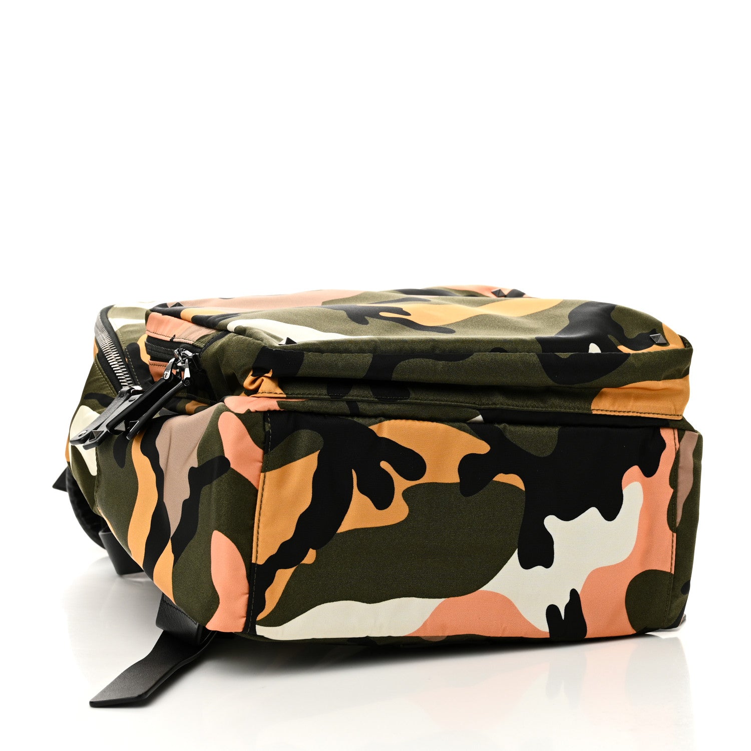Valentino Garavani Nylon Camouflage Print Backpack Green Multicolor 4 of 9