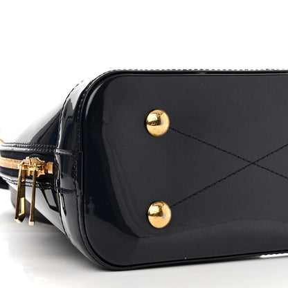 Louis Vuitton Patent Monogram Alma BB Marine 8 of 10