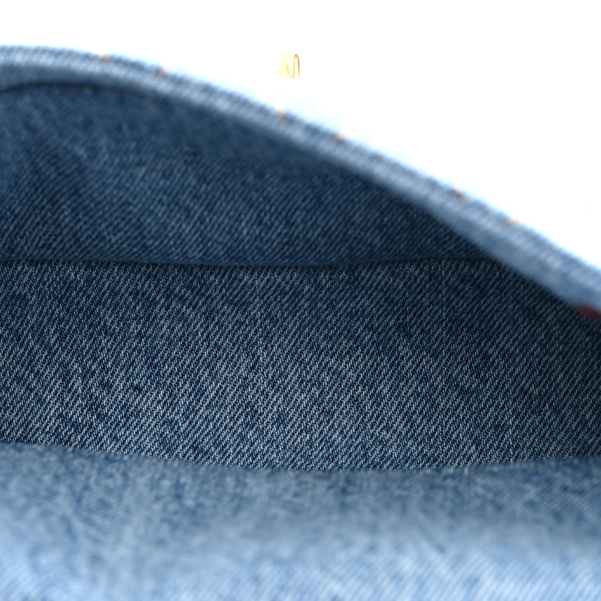 Denim Mini Souplissimo Flap Blue