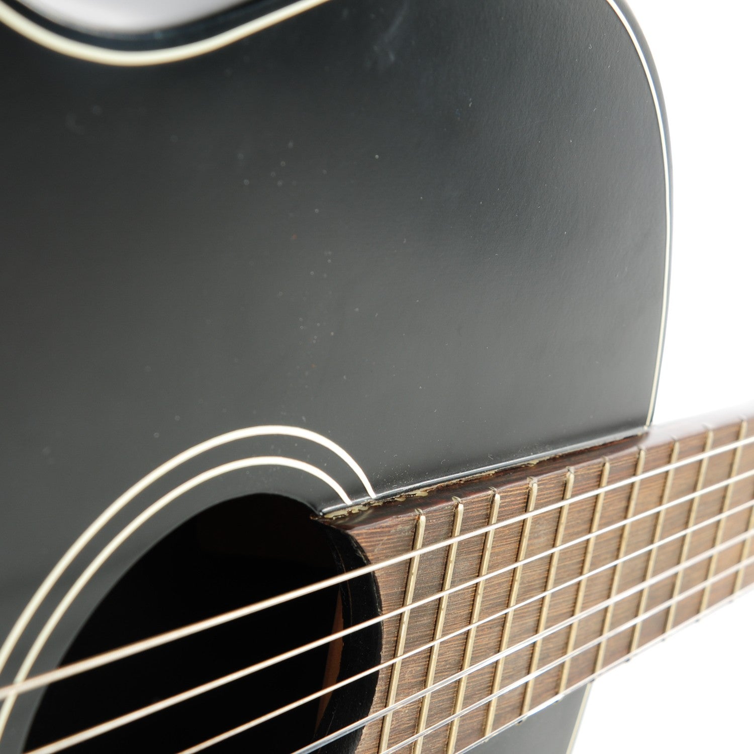 Chanel Redwood Logo Acoustic Guitar Black 12 of 22