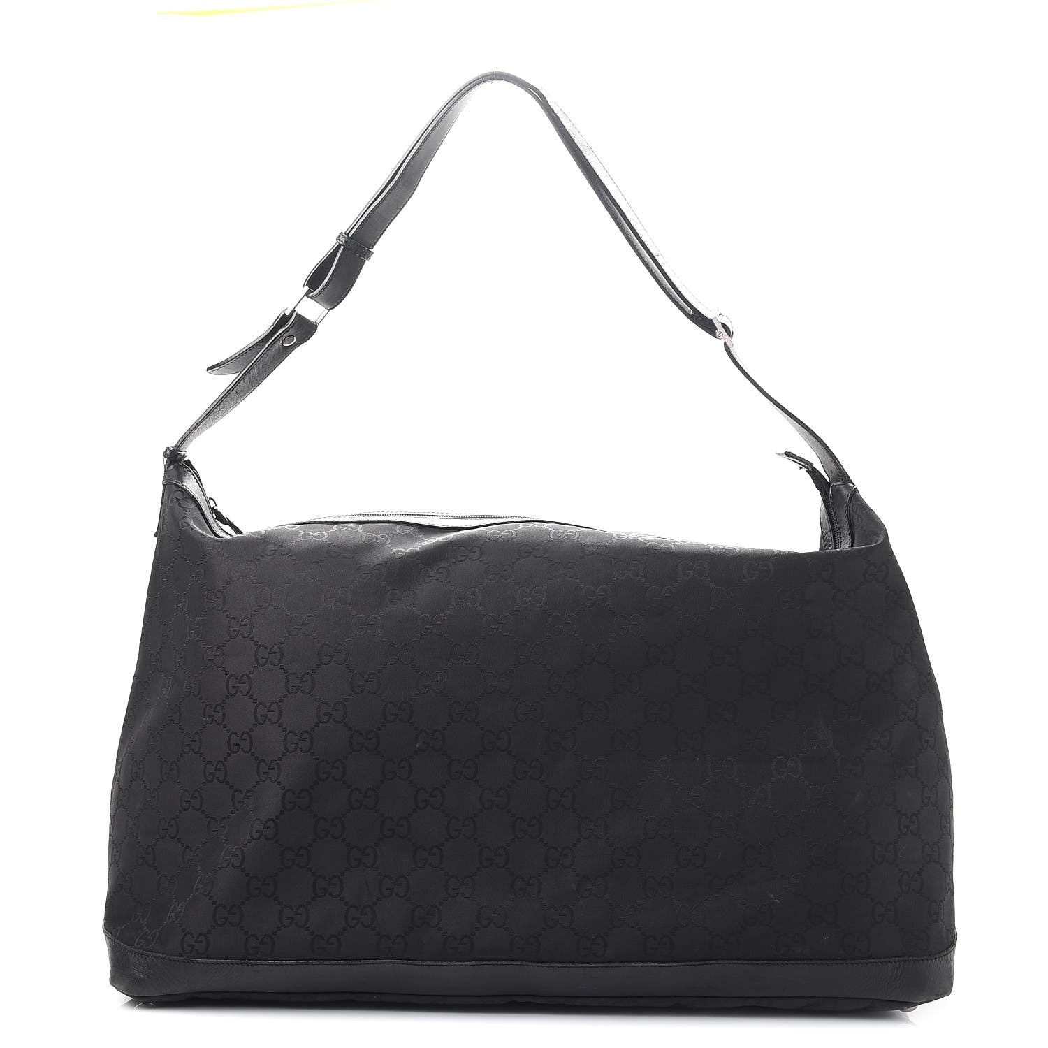 Gucci Nylon Monogram Travel Hobo Black 1 of 19
