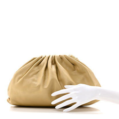 Bottega Veneta Smooth Butter Calf The Pouch Oversized Clutch Tapioca 2 of 10