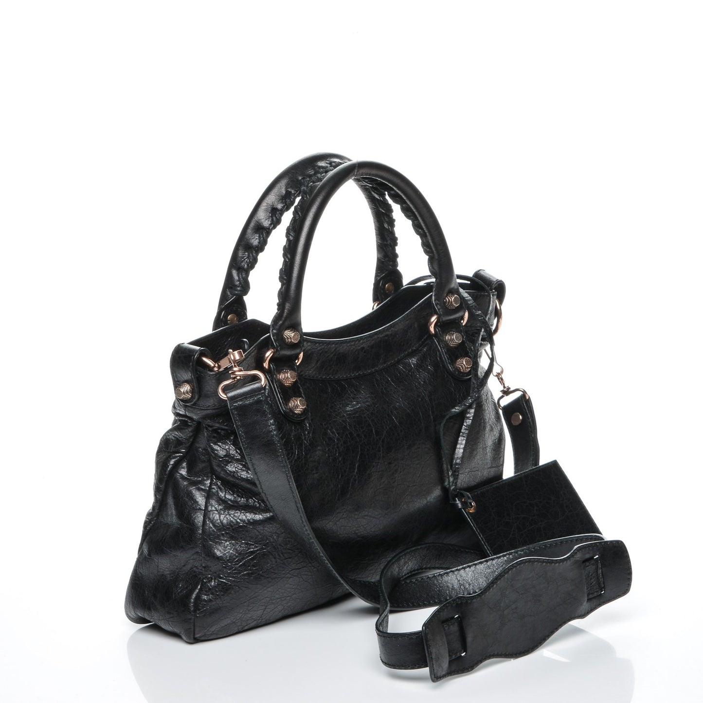 Agneau Giant 12 Gold Hardware Town Black
