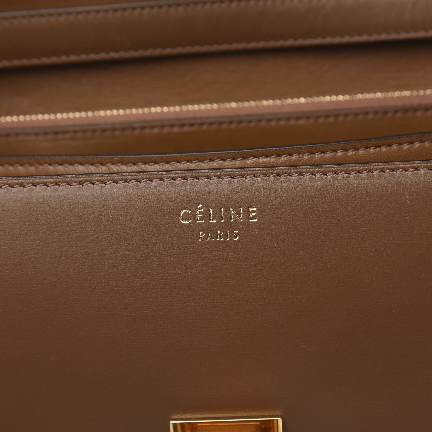 Celine Box Calfskin Medium Classic Box Flap Bag Camel 6 of 11