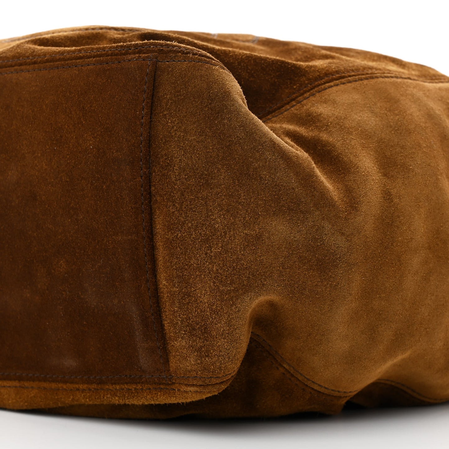 Suede Tortoise CC Drawstring Tote Brown