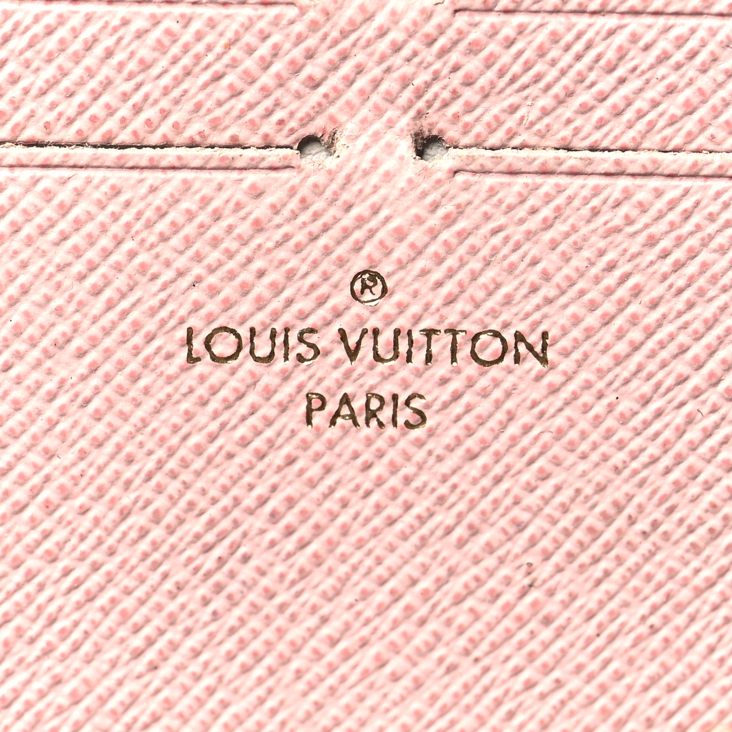 Louis Vuitton Damier Ebene Clemence Wallet Rose Ballerine 6 of 7