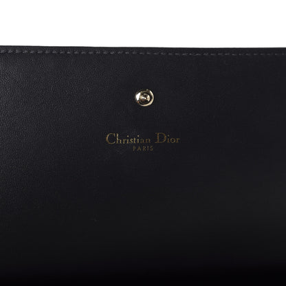 Christian Dior Ceramic Effect Deerskin Diorama Croisiere Chain Wallet Burgundy 8 of 9