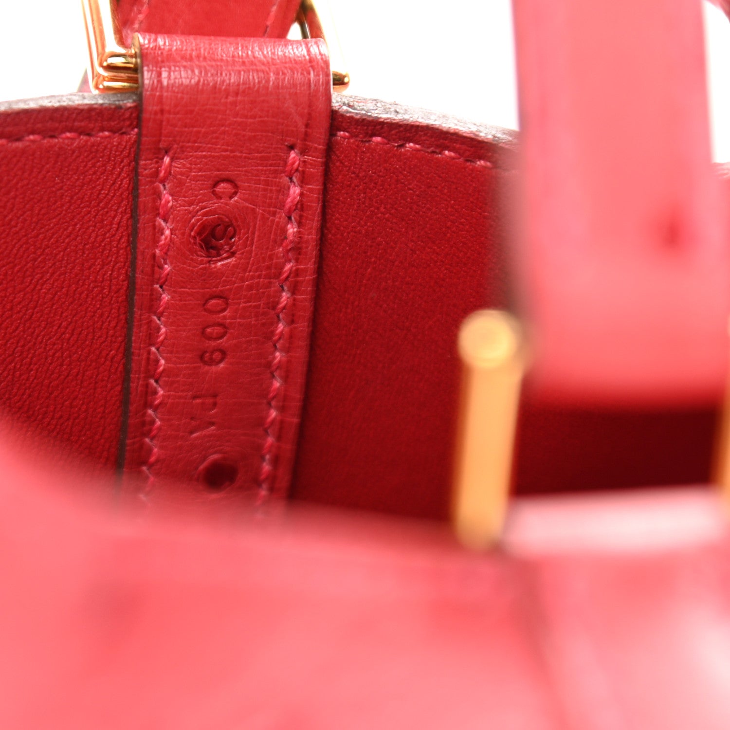 Hermes Ostrich Picotin Lock 18 Rouge Vif 7 of 11