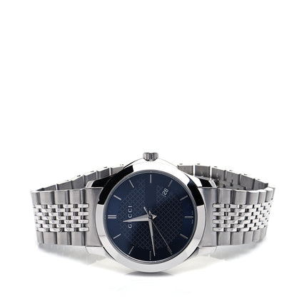 Gucci Stainless Steel 38mm G-Timeless Quartz Watch Navy 2 of 6