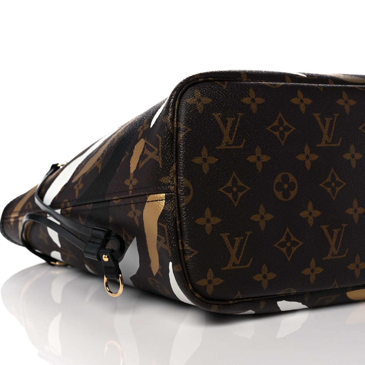 Louis Vuitton X LOL Monogram Neverfull MM Gold Silver 8 of 12