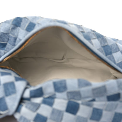 Bottega Veneta Nappa Denim Effect Intrecciato Teen Jodie Hobo Denim 4 of 8