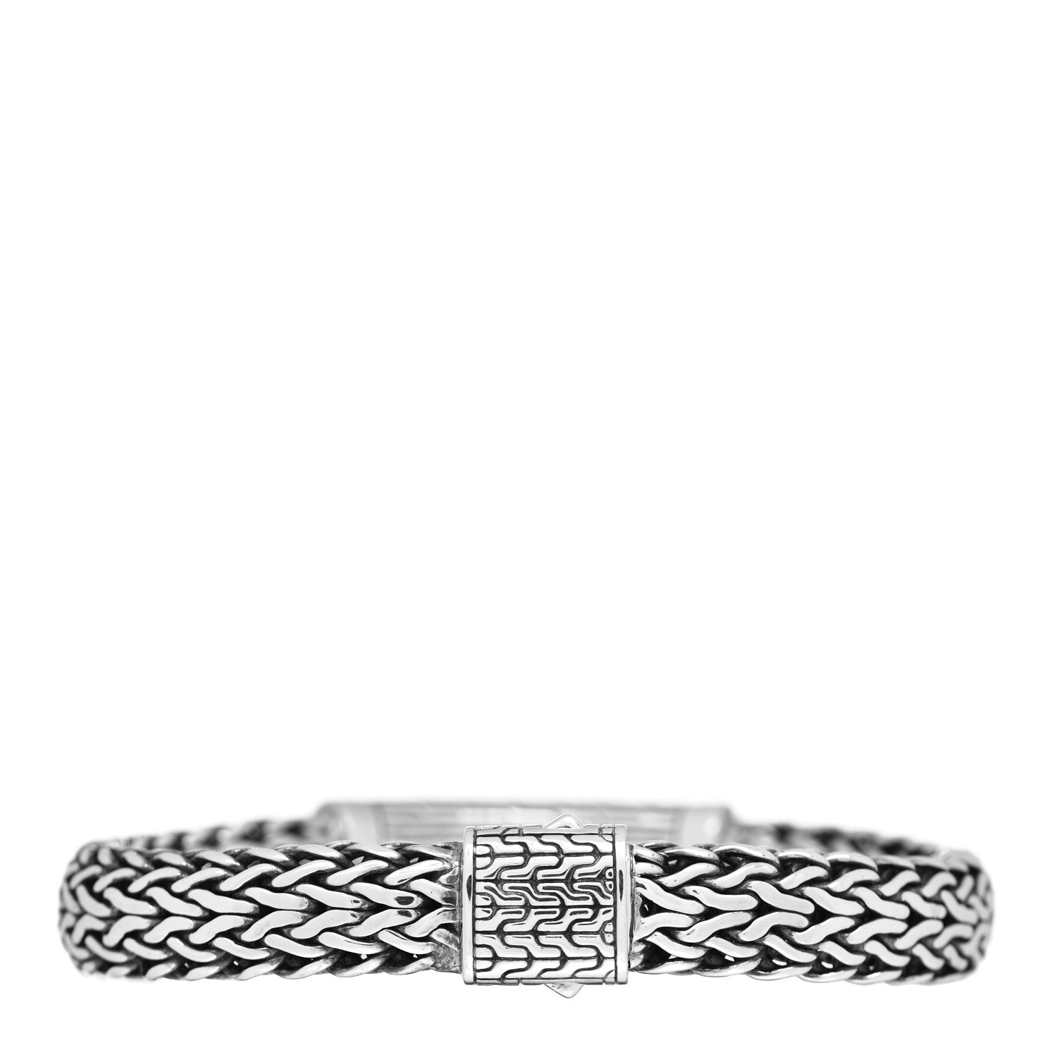 John Hardy Sterling Silver Black Sapphire 11mm Classic Chain Station Bracelet 2 of 3