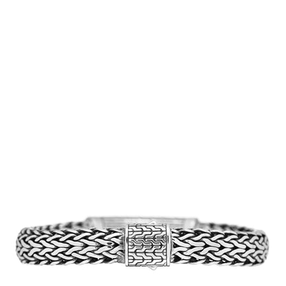 John Hardy Sterling Silver Black Sapphire 11mm Classic Chain Station Bracelet 2 of 3