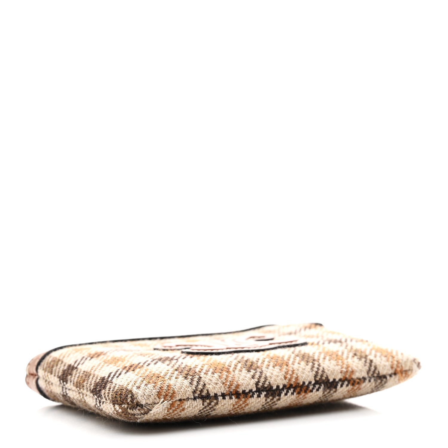 Celine Tartan Calfskin Cuir Triomphe Coin and Card Pouch Multicolor 4 of 9