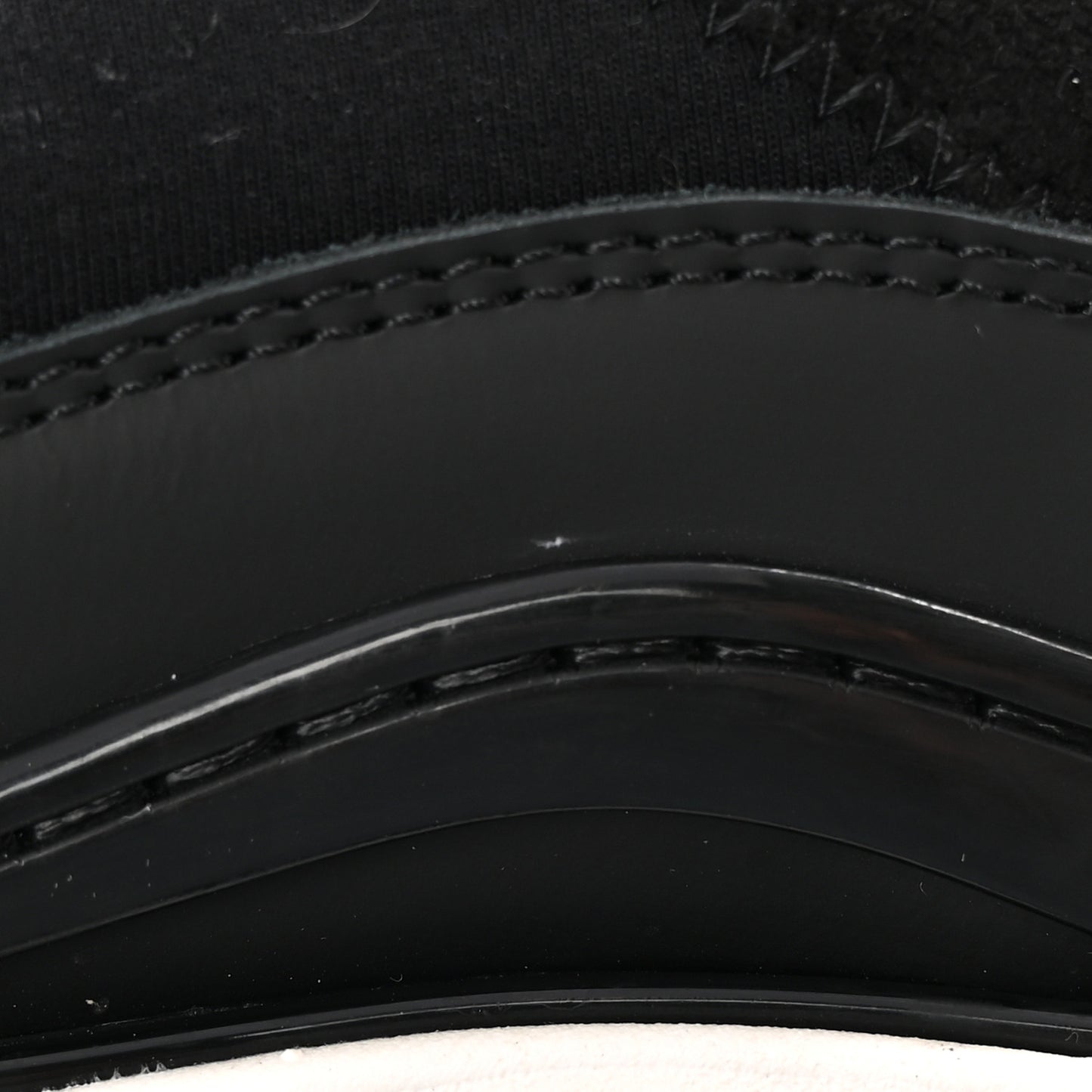 Velvet Calfskin Mixed Fibers CC Sneakers 37.5 Black