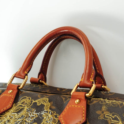 Louis Vuitton Monogram Dentelle Speedy 30 Gold 4 of 8