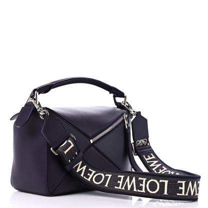 Loewe Satin Calfskin Small Puzzle Bag Deep Purple 3 of 10