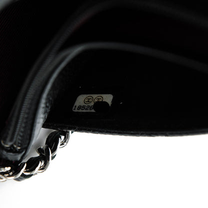 Chanel Caviar Quilted Wallet On Chain WOC Black 8 of 8