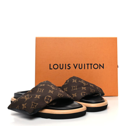 Louis Vuitton Nylon Monogram Pool Pillow Comfort Mule 37 Cacao Brown 9 of 9
