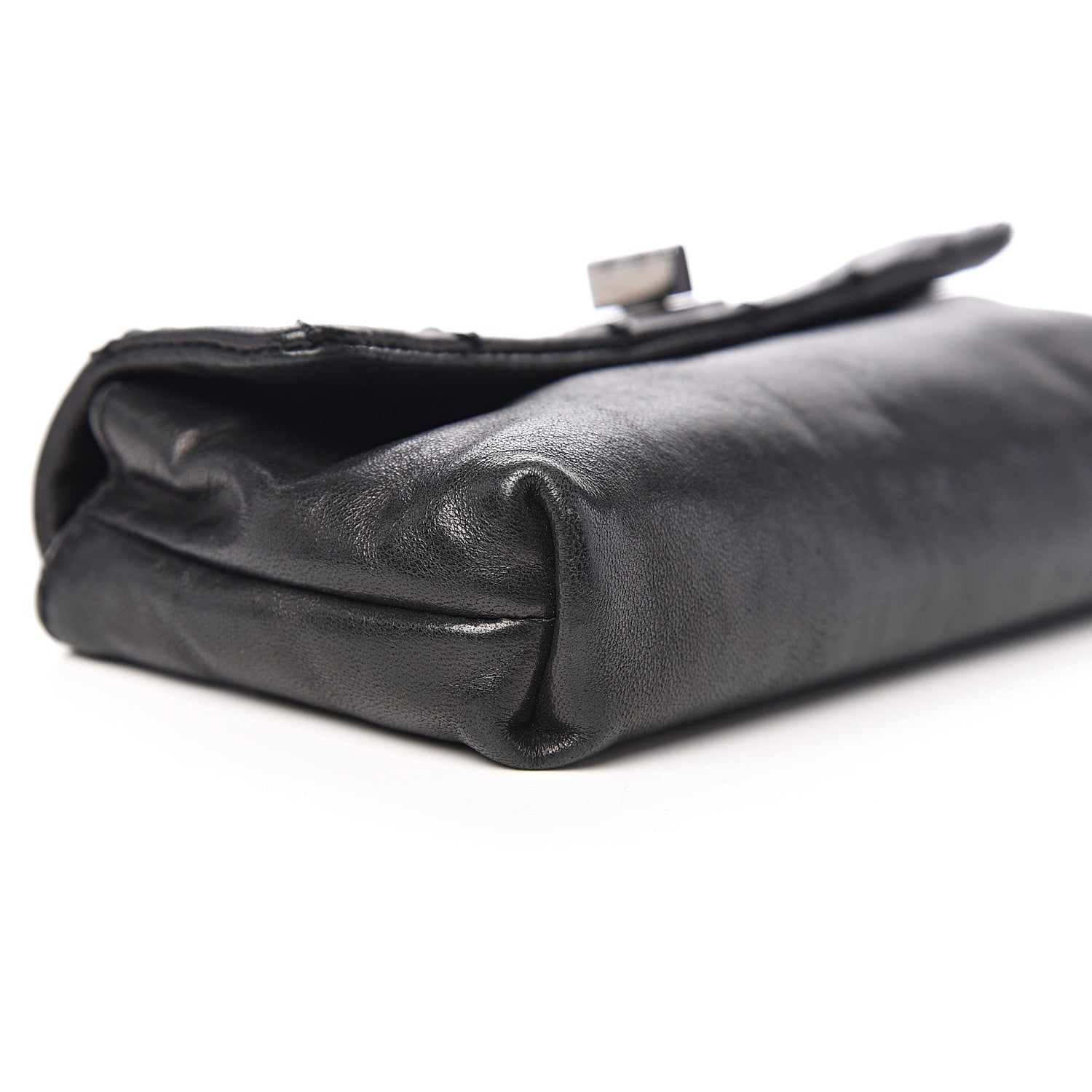 Chanel Lambskin Quilted 2.55 Reissue Pouch Black 8 of 10