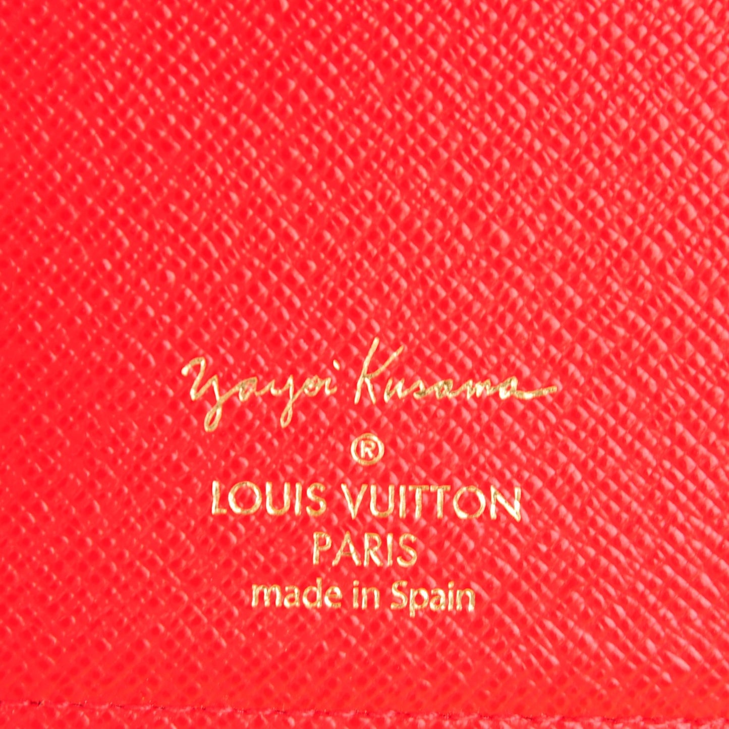 Monogram Kusama Town Small Ring Agenda Cover Red