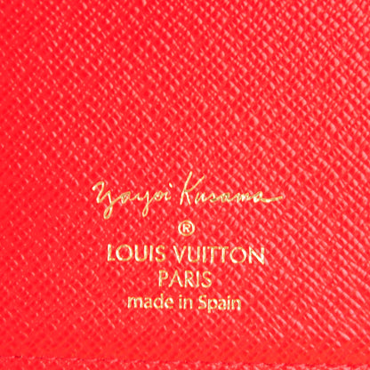 Louis Vuitton Monogram Kusama Town Small Ring Agenda Cover Red 5 of 7