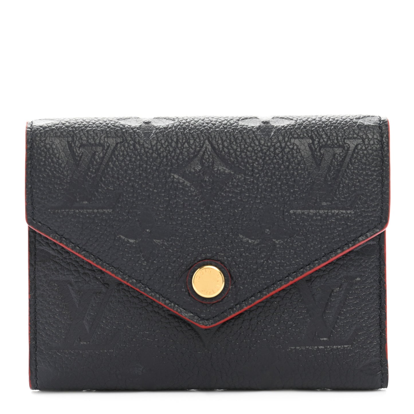 Empreinte Victorine Wallet Marine Rouge