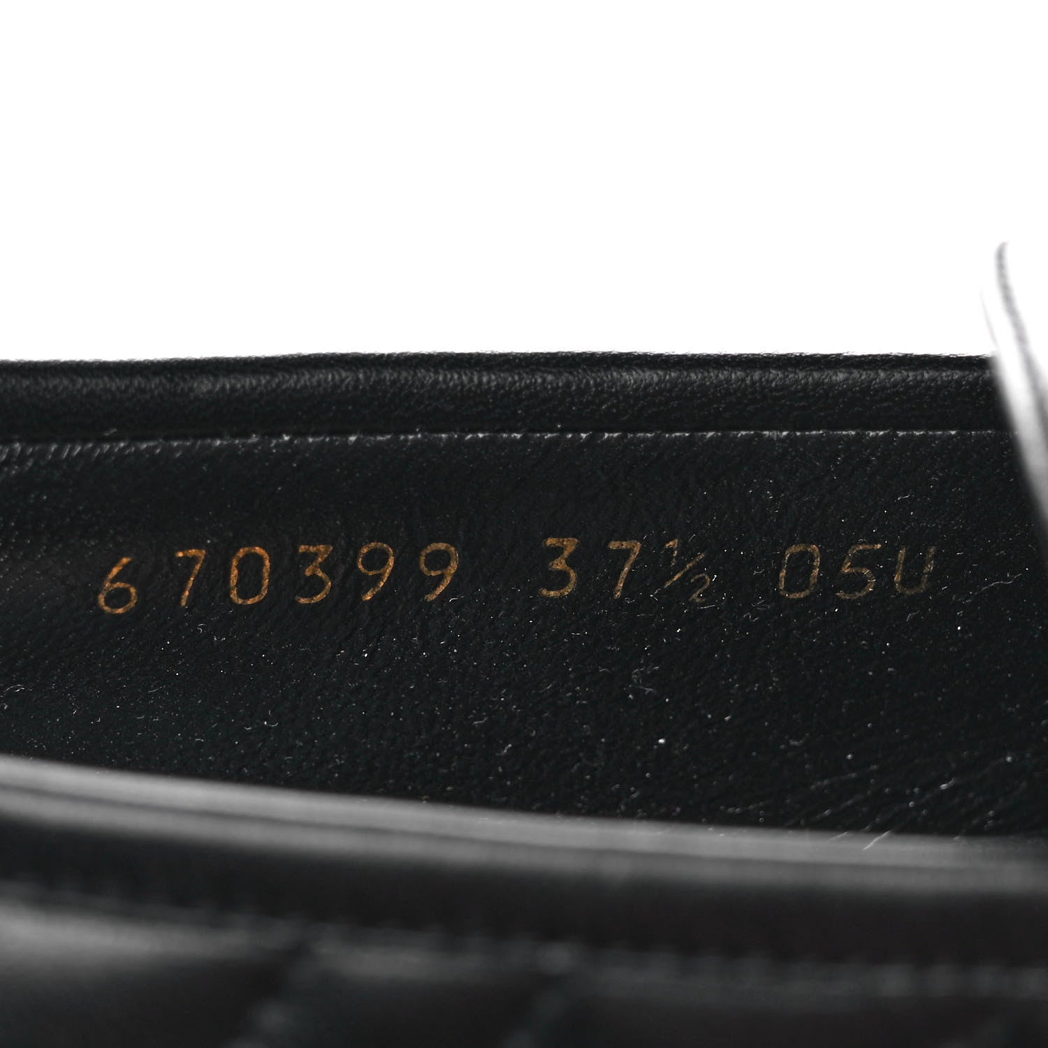 Gucci Nappa Matelasse Double G Marmont Loafers 37.5 Black 8 of 9