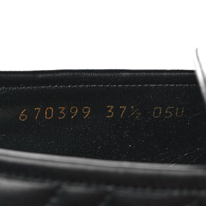 Gucci Nappa Matelasse Double G Marmont Loafers 37.5 Black 8 of 9