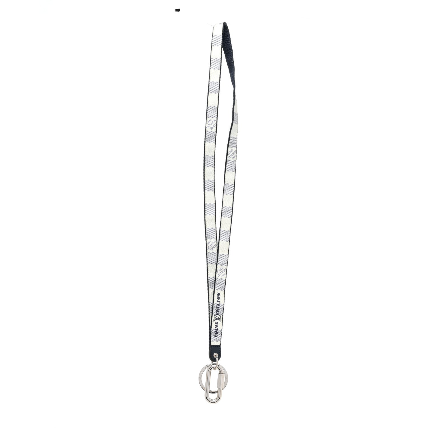 Louis Vuitton Damier Coastline Lanyard Key Holder White 3 of 4
