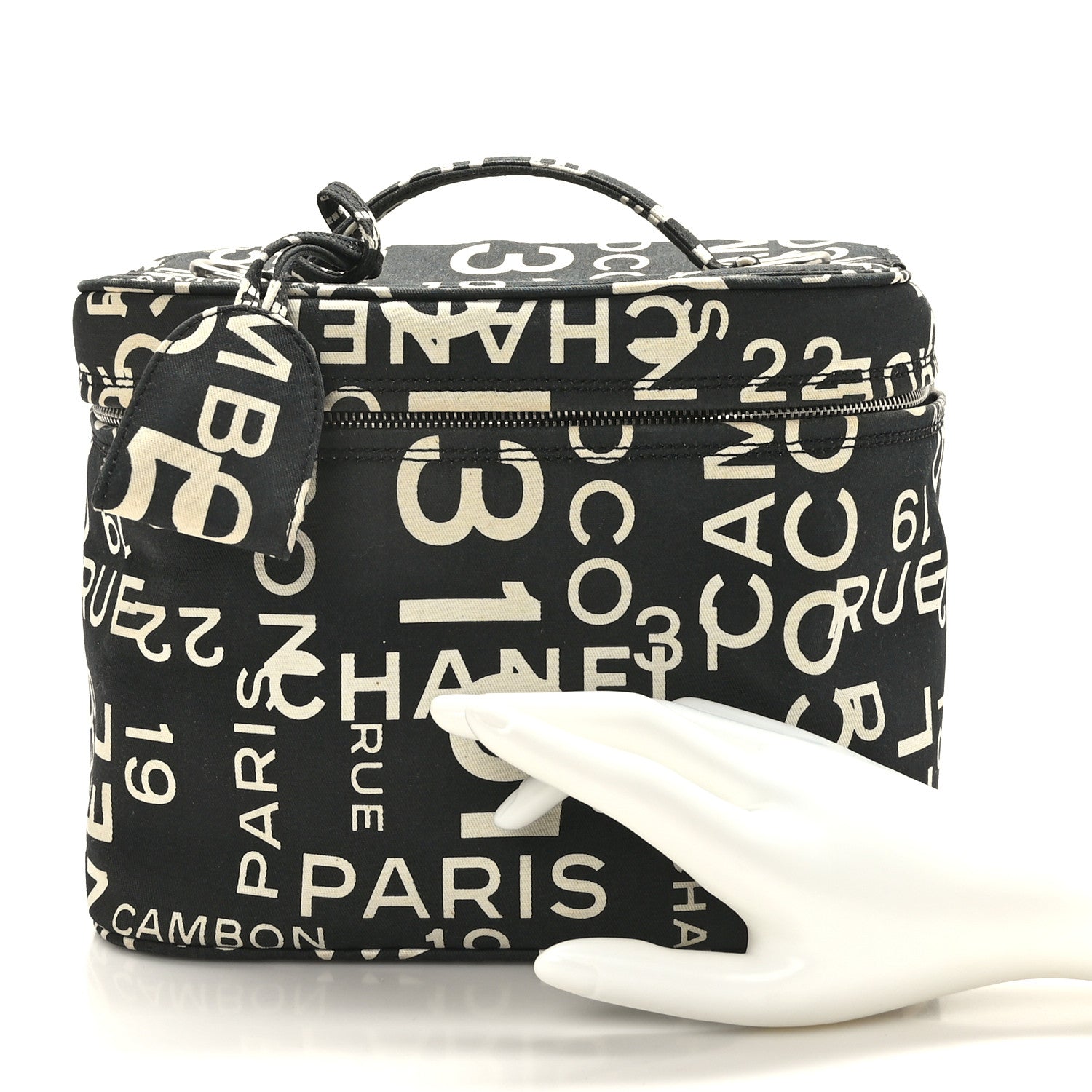 Chanel Canvas 31 Rue Cambon Vanity Cosmetic Case Black 3 of 11