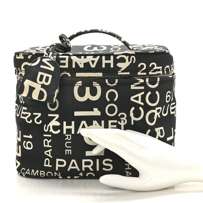 Chanel Canvas 31 Rue Cambon Vanity Cosmetic Case Black 3 of 11