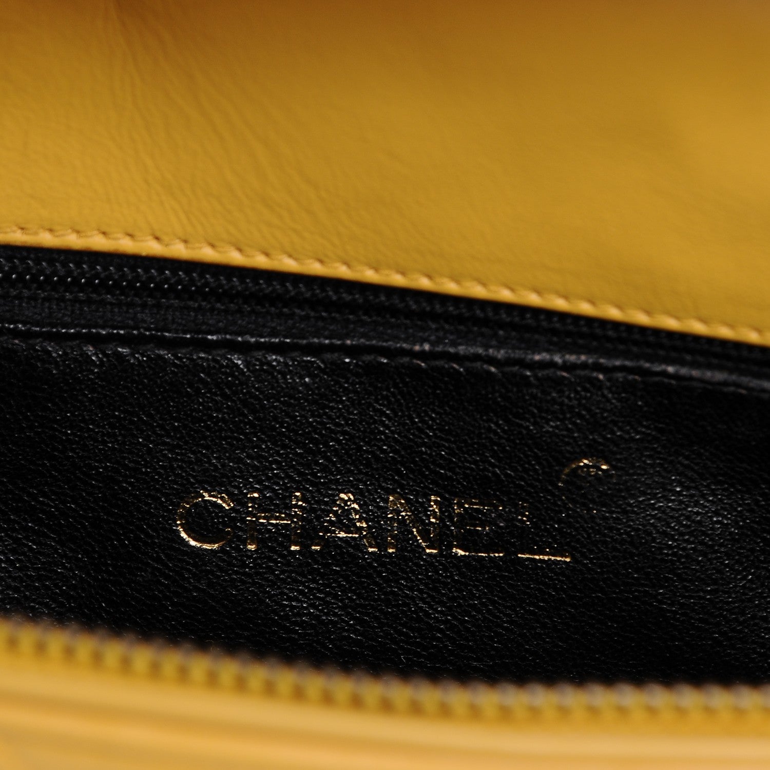 Chanel Lambskin CC Tassel Shoulder Bag Yellow 6 of 8