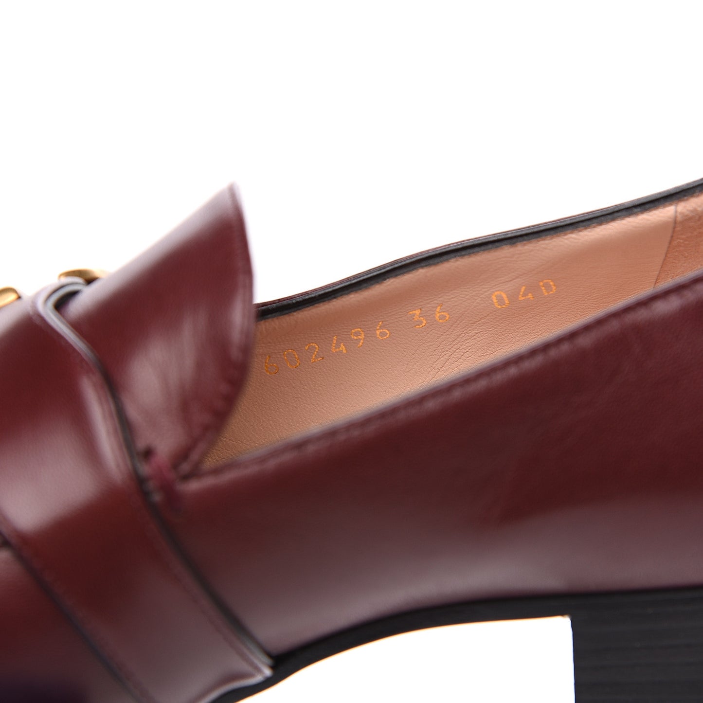 Malaga Kid Womens GG Marmont Loafers 36 Vintage Bordeaux