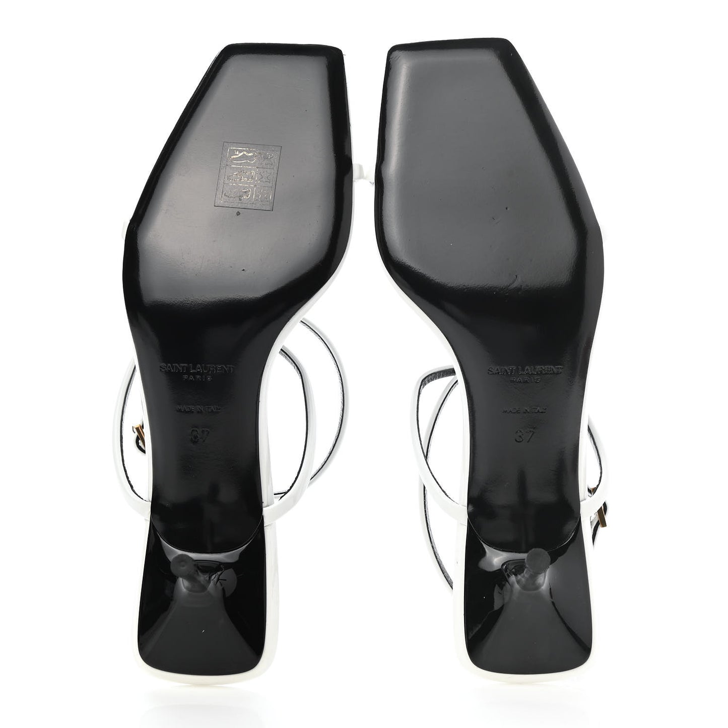 Calfskin Patent Nuit 55 Sandals 37 Bright White