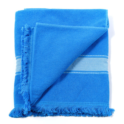Hermes Cotton Terry Yachting Small Beach Towel Bleu Méditerranée 2 of 3