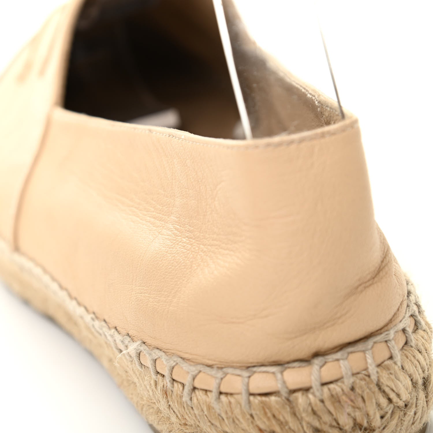 Chanel Lambskin CC Espadrilles 39 Beige Black 17 of 28