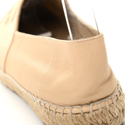Chanel Lambskin CC Espadrilles 39 Beige Black 17 of 28