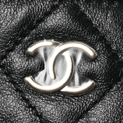 Chanel Mesh Shiny Lambskin Chain Hobo Black 15 of 16