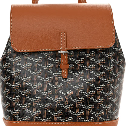 Goyard Goyardine Calfskin Mini Alpin Backpack Black Gold 7 of 9