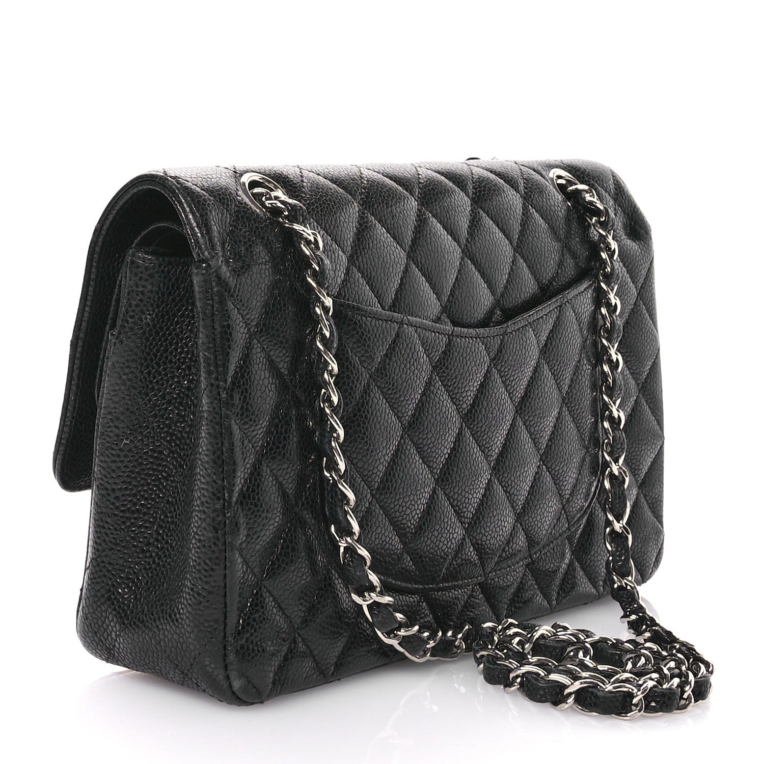 Chanel Caviar Quilted Medium Double Flap Black 3 of 13