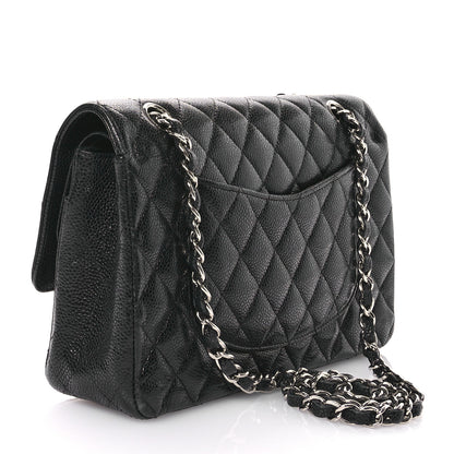 Chanel Caviar Quilted Medium Double Flap Black 3 of 13