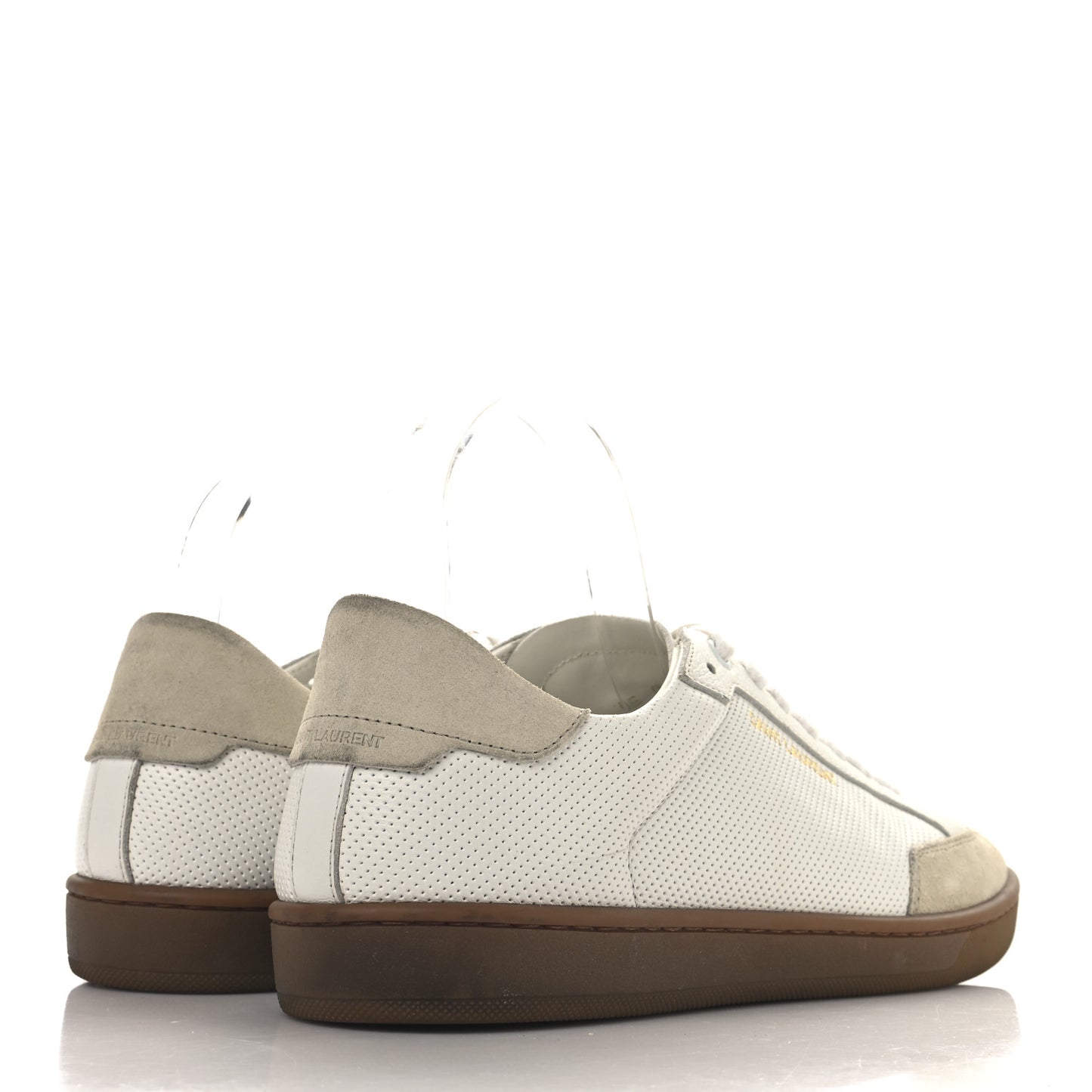 Calfskin Perforated Suede SL10 Court Classic 41 White
