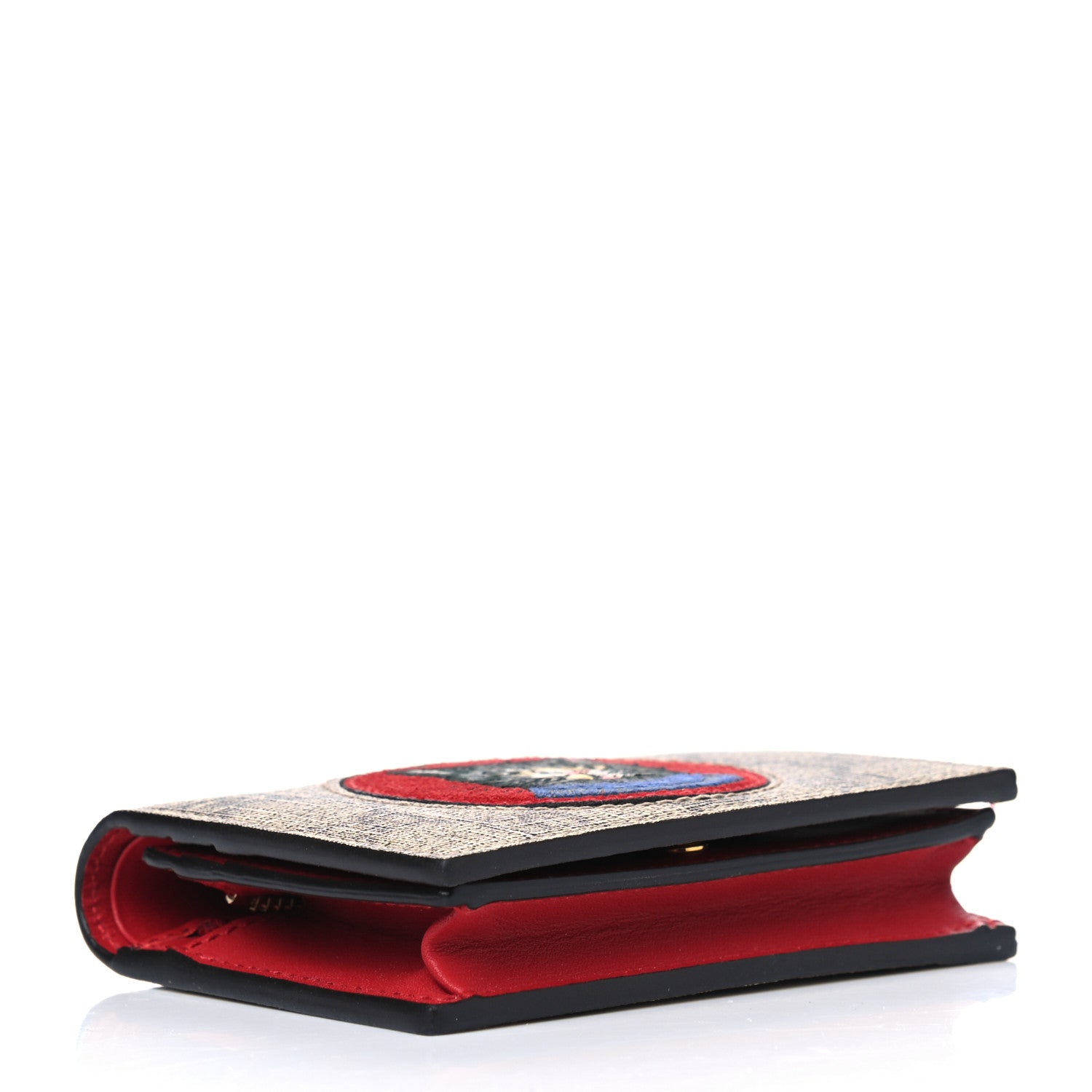 Gucci Soft GG Supreme Monogram Mystic Cat Card Case Wallet 3 of 4